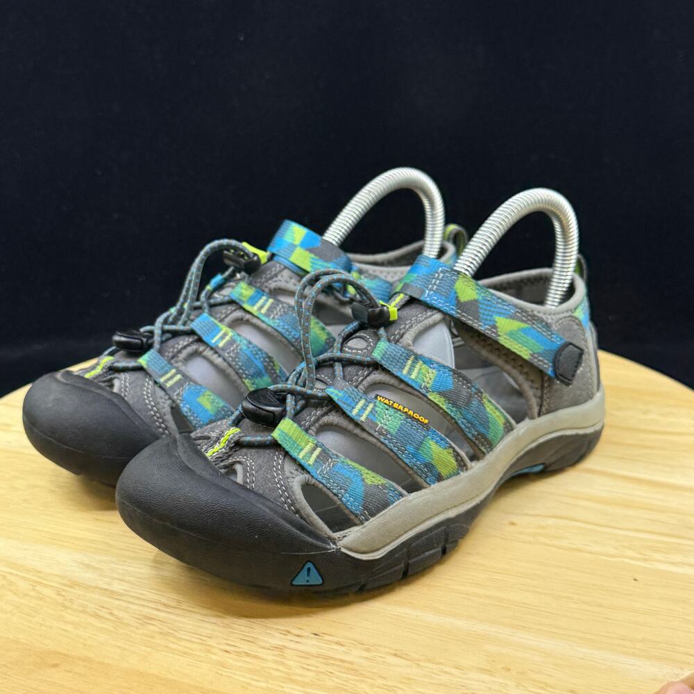 Keen Strap Sport Sandals Shoes Youth Teal Blue/ Green Size 4 Unisex - Picture 2 of 10